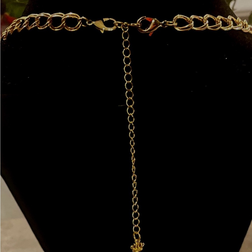 Premier Designs NWT In the Navy Beaded Necklace with Gold Accents - Picture 8 of 15